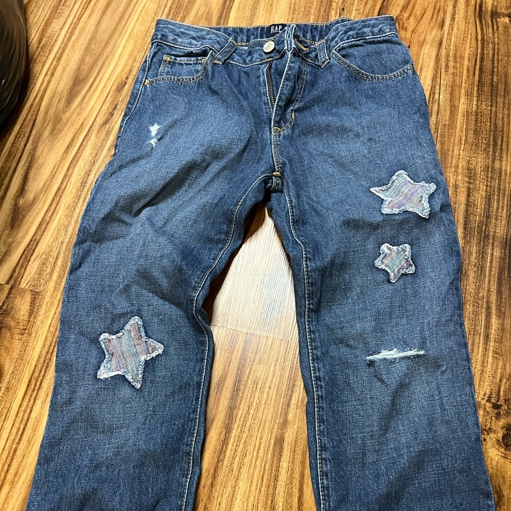 Girls GAP jeans size 12 with cute star detail. NWOT. Never worn!
